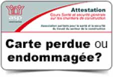 Carte ASP perdue?